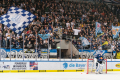 Die Münchner Nordkuve hinter Daniel Fiessinger (Torwart, EHC Red Bull Muenchen) in der Hauptrundenbegegnung der Deutschen Eishockey Liga zwischen dem EHC Red Bull München und den Adler Mannheim am 15.12.2019.