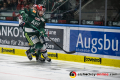 Drew LeBlanc (Augsburger Panther) und Mark Voakes (EHC Red Bull Muenchen) auf der Jagd nach dem Puck in der 6. DEL-Halbfinalbegegnung der Augsburger Panther mit dem EHC Red Bull Muenchen.Foto: Heike Feiner/Eibner Pressefoto